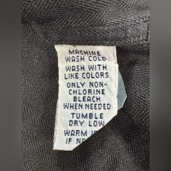 VTG Polo Ralph Lauren Camp Shirt Men XL Black Silk Linen Loop Collar Red Pony - Picture 5 of 8